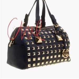 Michael Kors Grayson Gold Studded Handbag